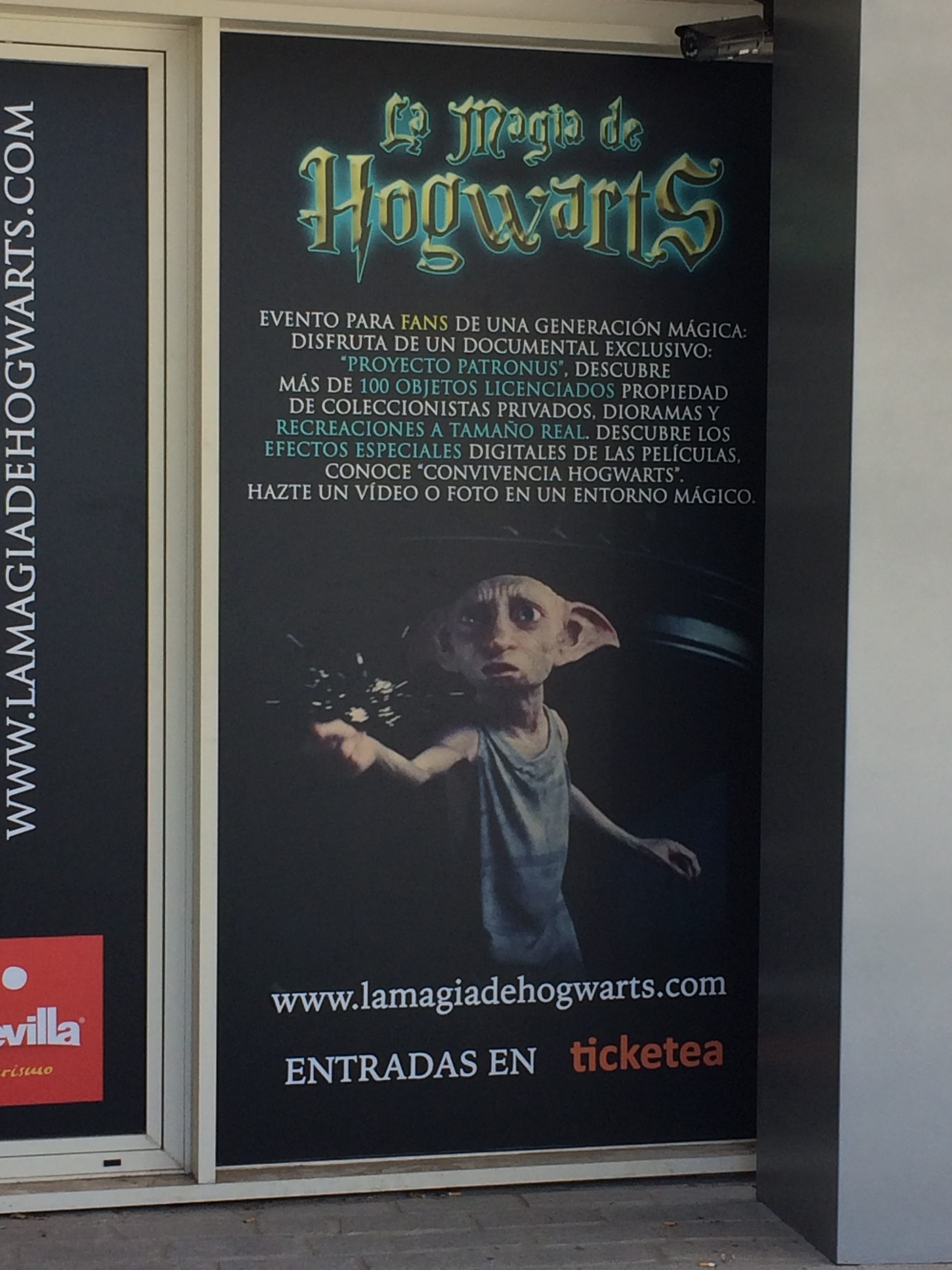 Cartel de la entrada